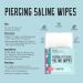 Base Labs Piercing Aftercare Wipes | Saline Wipes | Piercing Saline Wipes for Nose Ear Belly Lips | Saline Solution for Piercings | For Keloid Bumps & Piercing Bumps | 75 Wipes 75 count (Pack of 1) - Buy Online on GoSupps.com