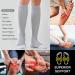 COOPLUS Compression Socks 20-30mmHg for Women Men - 3 Pairs, Black Multicolor, L-XL - Buy Online on GoSupps.com
