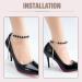 2 Sets Detachable Heel Straps for High Heels - Anti-Loose Elastic Shoe Straps - Black Replacement Straps - Buy Online on GoSupps.com
