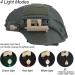 NOBUHIRO Tactical Helmet Light - Military Green/Red/White/IR Illumination Tool for Outdoor Sports - Includes 2 Helmet Lamp Mounts - Bendable Survival Signal Lights - Buy Online on GoSupps.com