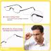 KoKoBin 2 Pairs Half Rim Metal Frame Reading Glasses 1.75 for Men and Women - Black+Gunmetal - Buy Online on GoSupps.com