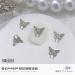 10Pcs 3D Butterfly Nail For Nails Alloy Butterfly Nail Decoration Alloy Nail Butterfly Nail Manicure Accessories Manicure Accessories Silver - Buy Online on GoSupps.com