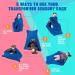 SZSMART Sensory Body Sock for Kids 56"x28" Full-Body Wrap Stretchy Body Sox to Relieve Stress for Children with Autism Anxiet (Blue L/140-160cm) L/140-160cm Blue - Buy Online on GoSupps.com