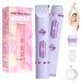 2in1 Electric Intimate Shaver for Women Bikini Trimmer Waterproof Wet and Dry Shaver for Body and Face Purple Lilac
