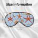 Unisex Starfish & Seashell Pattern Eye Mask | Soft Light-Blocking Sleep Mask for Ultimate Comfort - Buy Online on GoSupps.com
