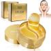KFDDRN 120 Pcs Eye Pads for Dark Circles 24K Gold Gel Eye Pads Eye Mask Face Mask Hydrating Collagen Against Under Eye Bags Against