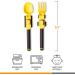 Dinneractive Construction Themed Utensil Set for Kids - 2-Piece Fork and Spoon for Toddlers - Yellow Theme - Buy Online on GoSupps.com