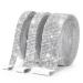 3 Rolls 9 Yards Self Adhesive Crystal Rhinestone Diamond Ribbon - Bling Diamond Stickers Wrap Roll DIY with 2 mm Rhinestones for Crafts Arts, Rhinestone Strips Tape for Car Phone Decoration(Silver)