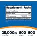 Nutricost Vitamin A 25000 IU 500 Softgels | Non-GMO, Gluten Free - Buy Online on GoSupps.com