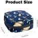 Women s Bonds Storage Bags - Portable Period Kit with Rocket & Astronaut Pattern | Feminine Product Bag for Girls - Buy Online on GoSupps.com