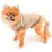 Smalllee Lucky Store Sherpa Fleece Sweater Vest for Small Dogs & Cats | Warm Autumn Winter Clothing for Yorkies & Chihuahuas | D-Ring Soft Sweatshirt Brown Size L - Buy Online on GoSupps.com