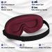 Pack of 2 100% Blackout Sleep Masks for Men & Women - Adjustable 3D Eye Masks for Comfortable Travel & Relaxation - Buy Online on GoSupps.com