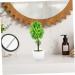 TOPBATHY 2pcs Cherry Blossom Potted Plant Bonsai Micro Small Indoor Plants The Office Decor Office Desk Decorations Room Plants Indoor House Plants Artificial Plastic Decorative Flower Greenx2pcs 31x9.5cmx2pcs - Buy Online on GoSupps.com