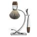 GRUTTI Deluxe Chrome Razor and Brush Stand with Bowl - Compatible with Manual, Safety, and Gillette Fusion Razors for Prolonging Shaving Brush Life - Shaving Stand 01 - Buy Online on GoSupps.com