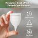 Haakaa Sensicup Menstrual Cup | Medical Grade Silicone | Eco-Friendly Alternative to Tampons & Pads | 20ml - 1pc - Buy Online on GoSupps.com