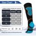 Thermo Merino Wool Ski Socks for Men & Women Breathable Compression Knee Socks (2 Pairs Blue-Orange) - Buy Online on GoSupps.com