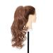 45cm Wavy Light Auburn Claw Clip-In Ponytail Extensions Real Hair Look - Buy Online on GoSupps.com