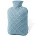 FORICOM Hot Water Bag with Cover for Pain Relief, Hot Water Bottle for Menstrual Cramp, 1.8L Classic Hot Water Bottle(Sky Blue)