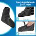 Waterproof Overshoes for Bicycles | Rain Protection Shoes for Cycling & Travel - Black - Buy Online on GoSupps.com