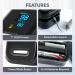 Blaux Finger Pulse Oximeter - Accurate Oxygen Monitor & Blood Oxygen Saturation Device | Digital Display for Home Use & Seniors | Battery-Powered Pulse Oximetry Monitoring - Buy Online on GoSupps.com