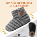 JOINFREE Baby Slippers with Non-Slip Rubber Sole - Cozy Toddler House Shoes - Stripegrey - 3/3.5 UK Child Size - Buy Online on GoSupps.com