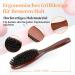 Wild Boar Brass Hair Brush | Aisely Antistatic Wooden Leather Bun Brush for Frizz-Free Styling - Buy Online on GoSupps.com