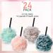 24 Pcs Soft Net Body Scrubber Sponge Balls - Bath Shower Loofahs Bulk for Kids, Men, and Women - Buy Online on GoSupps.com
