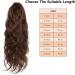 Ponytail Extensions Body Wave Human Hair Ponytail Extension 10-24" Wavy Claw Clip Ponytail Extensions Dark Brown Curly Wavy Claw Clip in Remy Hair Ponytail Hairpieces for Women (Color : 100g(One squ 20inches 100g(One square) - Buy Online on GoSupps.com