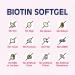 Biotin 10,000 mcg with Coconut Oil - Vegetarian Hair, Skin & Nails Health Support - 90 Softgels - Buy Online on GoSupps.com