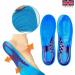 Orthotic Silicone Gel Insoles - Shock Absorbing Full Length for Unisex Boots & Sports Shoes (Medium Size UK 6-8) - Buy Online on GoSupps.com