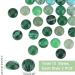 Pandahall 26-Piece Natural Gemstone Cabochon Set - 10mm Round Dome Green Aventurine Jade Agate Unmarrowed Stones for Jewelry Making | Earrings & Necklaces - Buy Online on GoSupps.com
