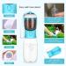Large 19oz Portable Dog Water Bottle Dispenser with Food Container - Blue - Buy Online on GoSupps.com