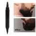 2-in-1 Dark Brown Mustache Shape Filler Pencil for Men | Long-Lasting Weld-Resistant Cover Repair Tool - Buy Online on GoSupps.com