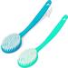 DecorRack Long Handle Bath Brushes for Exfoliating Body, Back, and Feet - 2 Pack, Random Colors | Bath and Shower Scrubber - Buy Online on GoSupps.com