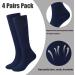 Shop QKURT 4 Pairs Compression Stockings for Men & Women | Athletic Knee Socks Support | Multi-Colored S-M - Buy Online on GoSupps.com