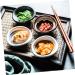 Zerodeko 4pcs Ceramic Side Dish Sauce Plate Condiment Dish Soy Sauce Small Saucer Dipping Bowl Fruit Salad Bowls Japanese Snack Fruit Snack Ice Food Container Household Ceramics Pickles - Buy Online on GoSupps.com