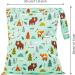 2Pcs Reusable Wet Dry Bags 13x14 inch for Babies | Waterproof Nappy Changing Organizer Pouches | Ideal for Swimming, Camping, Travel | Blue/Green - 30*35cm - Buy Online on GoSupps.com