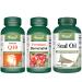 VORST Premium Resveratrol 400mg 60 Capsules with Grape Seed Extract and Coenzyme Q10 100mg Ubiquinone 60 Capsules and Seal Oil 2000mg Per Serving (1000mg Per Softgel) 180 Softgels | Heart Healh Supplements | (Combo Bundle 3 Bottles)