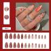 Buy 24 Pcs Cat Eye Almond Press on Nails - Glossy Cherry Design Holiday Reusable Stick on Nails French Fake Nails with Glue - Perfect for Daily Wear - Buy Online on GoSupps.com