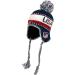 USA Winter Hat Knit Beanie Ski Cap with Pom, Peruvian Style with Ear Flaps and Fleece Lining - Buy Online on GoSupps.com