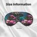 Shop Sea with Many Flowers Unisex Adjustable Blackout Sleep Eye Mask - Perfect for Home Travel Yoga & Office Naps - Buy Online on GoSupps.com