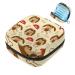 Storage bags for women's bandages cute little dog bones dog food portable menstrual pads panty lips tampons women's bandages storage holder for women school office multicolored 07