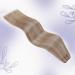 LAAVOO Real Hair Extensions - Ash Blonde Highlights Sew-In Weft Tress - 100g Remy Hair #P18/613 40cm - Buy Online on GoSupps.com