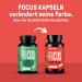 Braineffect Focus Capsules - Natural Caffeinated Brain Booster for Long-Term Concentration | 60 Memory Capsules with Vitamin B5/B12 - Buy Online on GoSupps.com