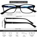 5 Pack Black 1.25x Blue Light Blocking Reading Glasses for Men and Women - Anti Eyestrain & Glare Computer Readers - Buy Online on GoSupps.com