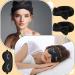 24 Pcs Sleepover Party Favors: 12 Black Spa Headbands & 12 Silk Eye Masks - Perfect for Girls' Pajama Party - Buy Online on GoSupps.com