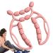 LAG MASSAGE Roller - Handheld Circular Leg Muscle Roller With 23 Wheels |Innovative Clamps Massager Ergonomic Portable Muscular Relaxation Tools for Boys Girls Rose