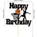 Blumomon Basketball Cake Decoration - 1 Piece Happy Birthday Shield Attachment for Sports Theme Party - Perfect for Young Girls - Buy Online on GoSupps.com