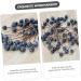 HOMSFOU 500 Pcs Simulation Blueberry Decoration Christmas Artificial Blueberries Fake Berry with Stem Mini Fake Berries Ornament Foam Wreath Christmas Tree Decorations Manual Small Fruit - Buy Online on GoSupps.com