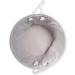 Bone Dry Lattice Paw Print Small Round Pet Storage - White/Gray - Buy Online on GoSupps.com